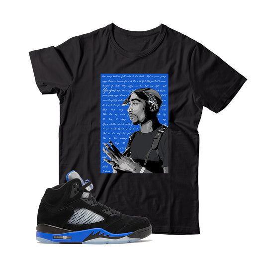 Jordan 5 Racer Blue shirt