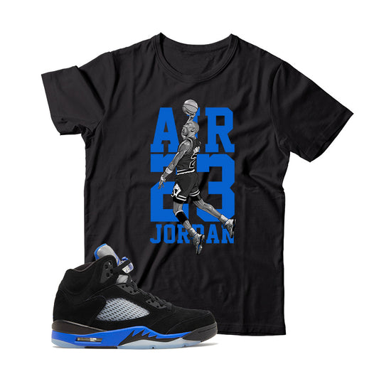 Jordan 5 Racer Blue shirt