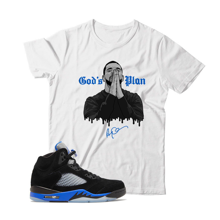 Jordan 5 Racer Blue shirt