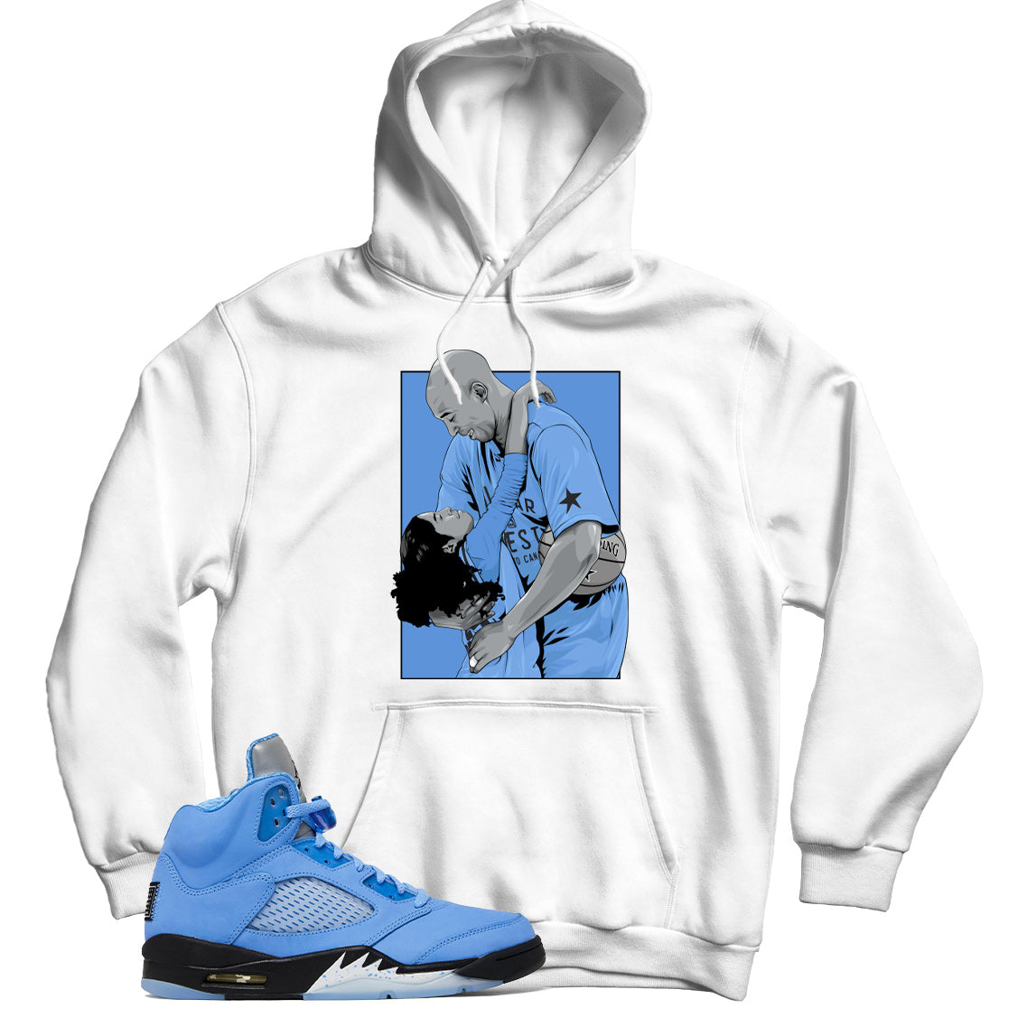 Jordan 5 UNC hoodie