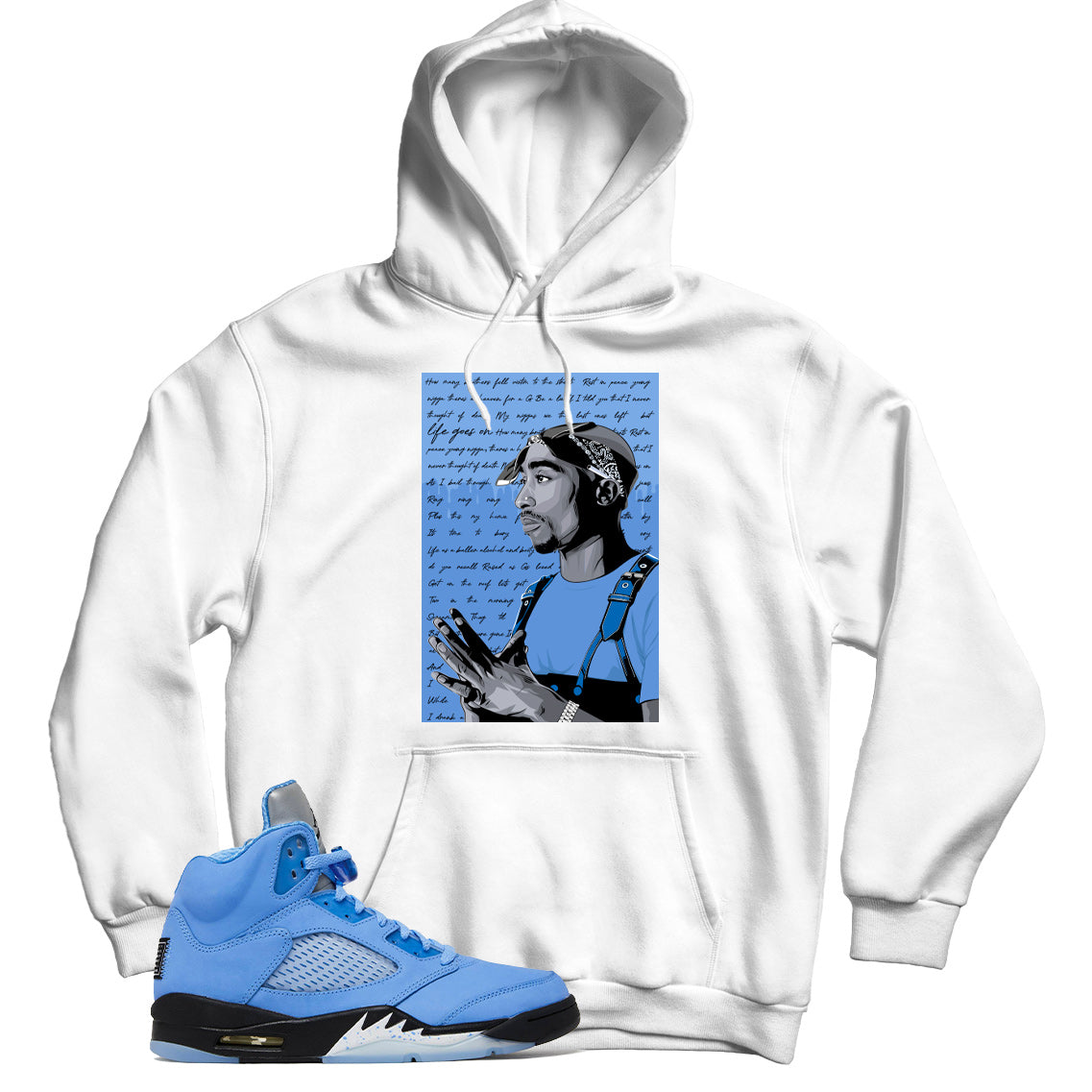 Air Jordan 5 Retro SE UNC Match Hoodie