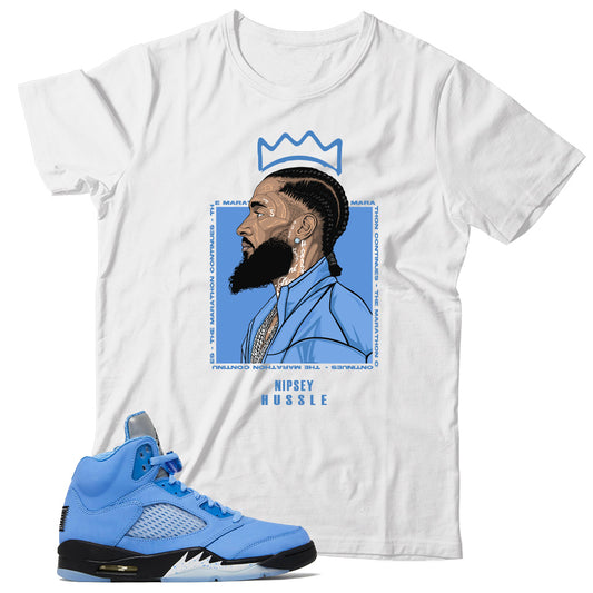 Jordan 5 University Blue Shirt