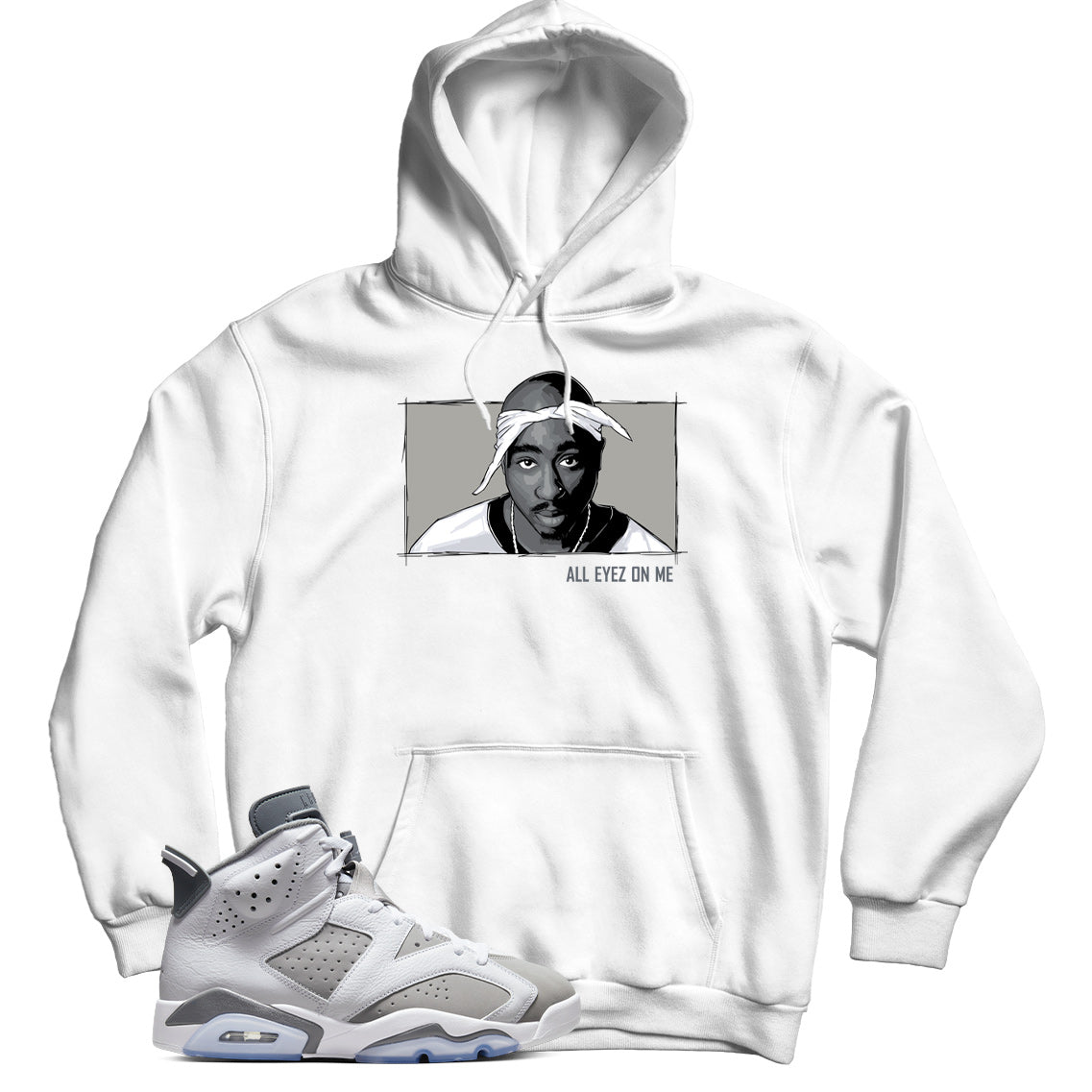 Hoodie Match Jordan 6 Cool Grey