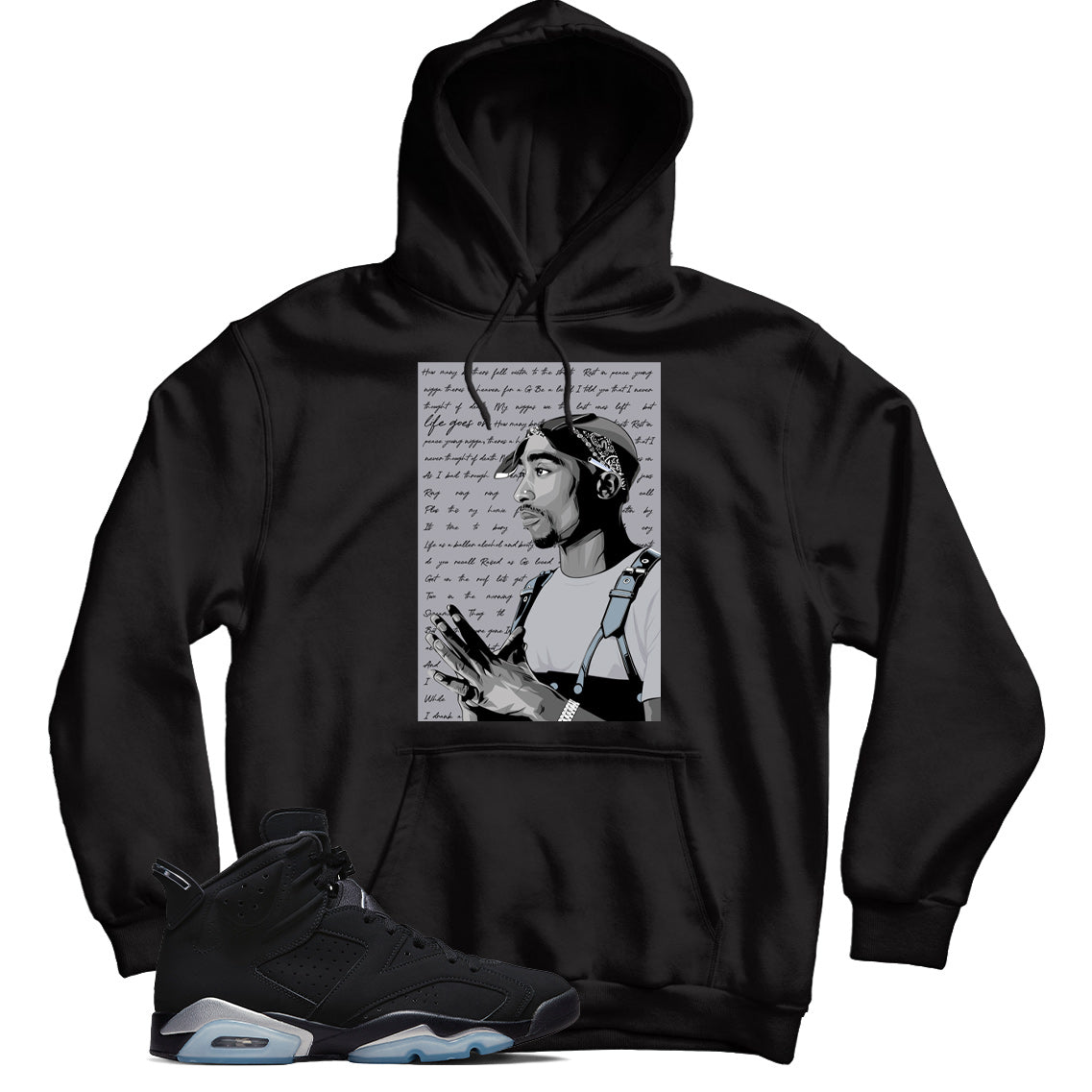 Jordan 6 Metallic Silver hoodie