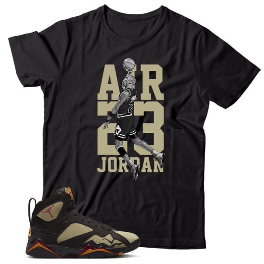 Jordan 7 Black Olive shirt
