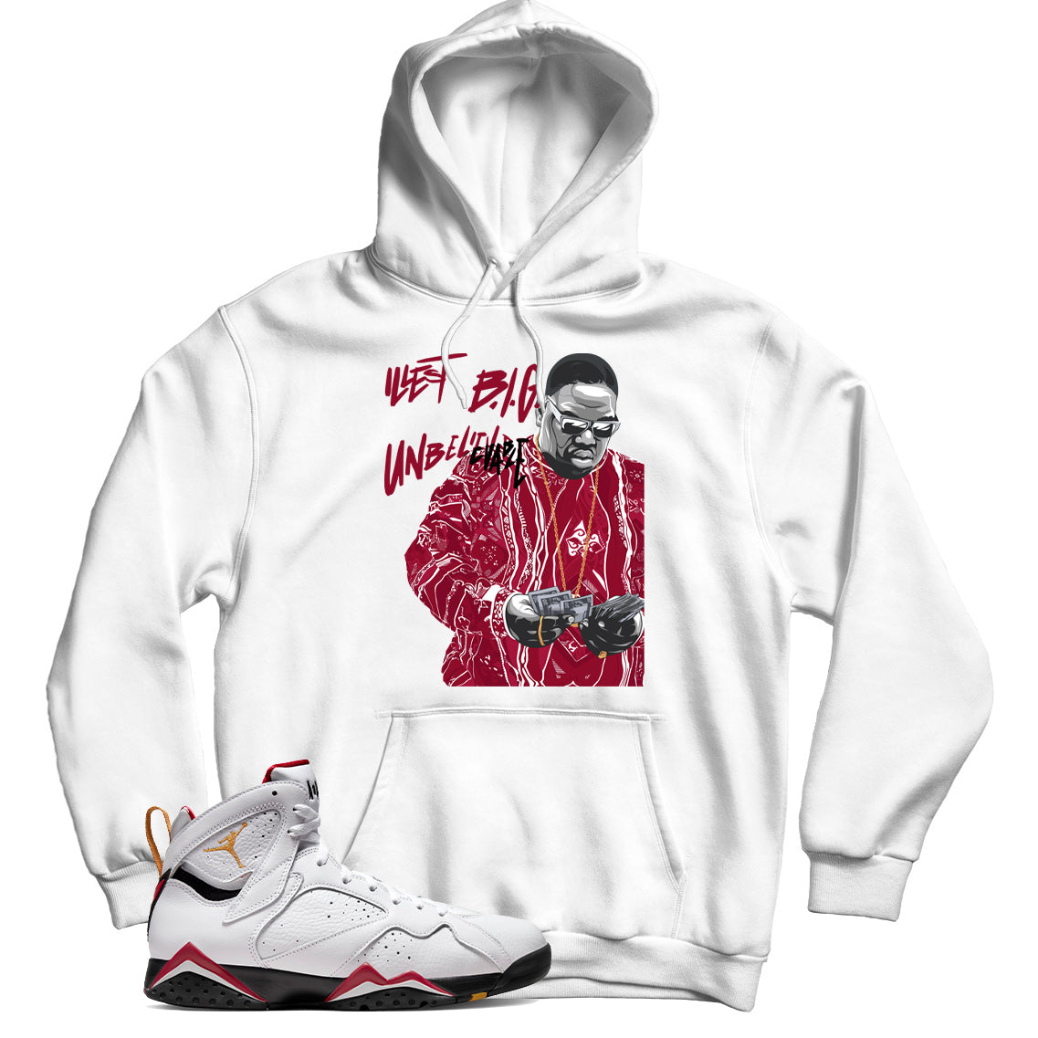 Jordan 7 Cardinal hoodie