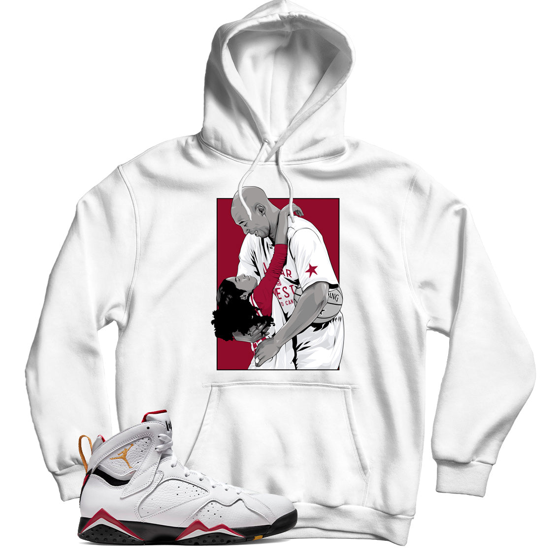 Jordan 7 Cardinal hoodie