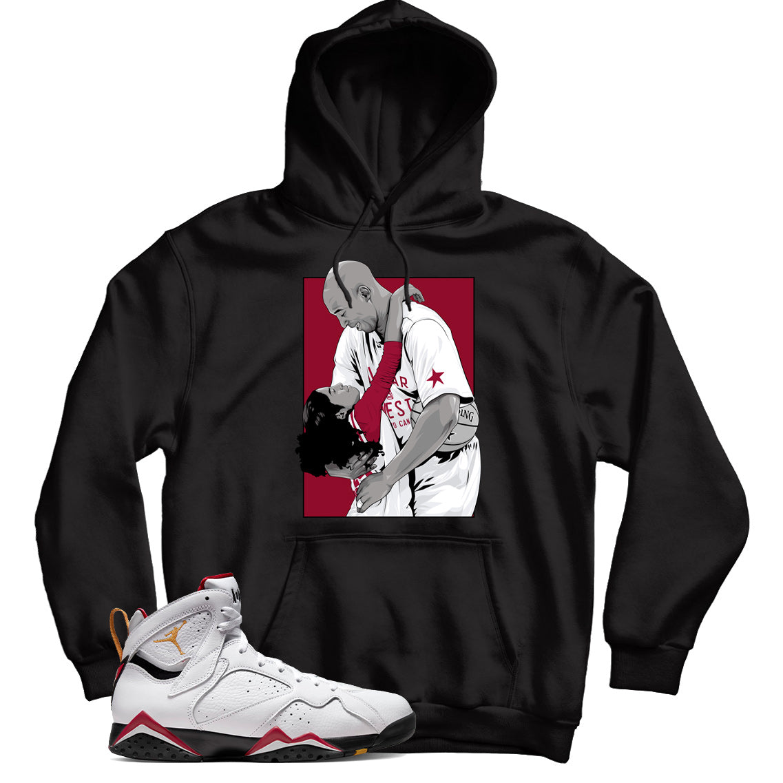 Jordan 7 Cardinal hoodie