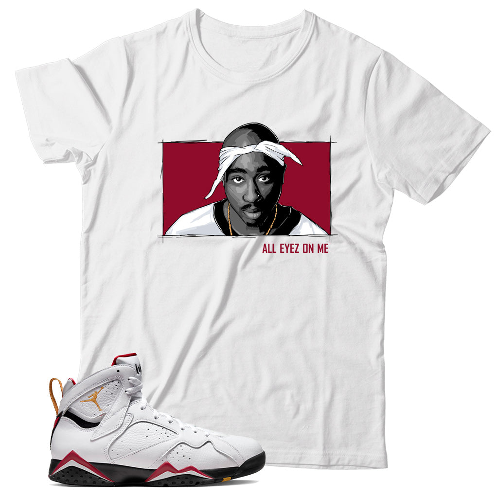 Jordan 7 Cardinal shirt
