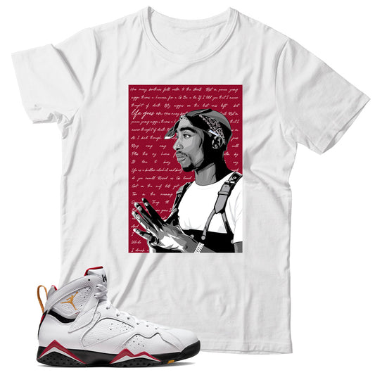 Jordan 7 Cardinal shirt