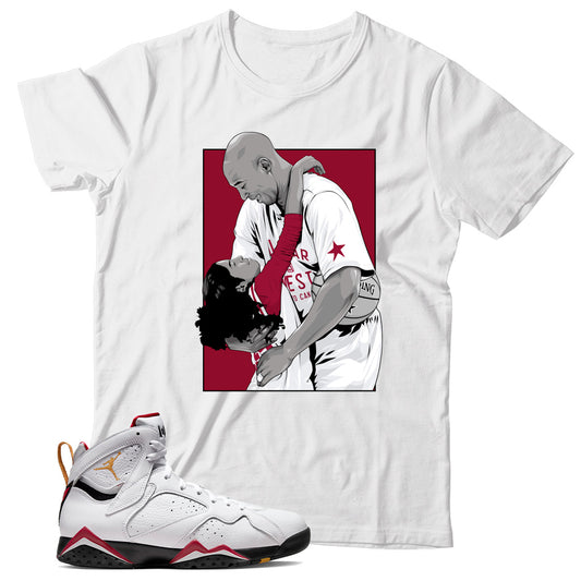 Jordan 7 Cardinal shirt