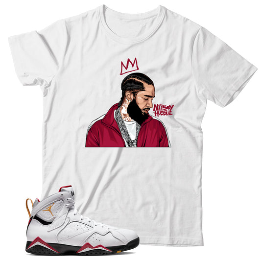 Jordan 7 Cardinal shirt