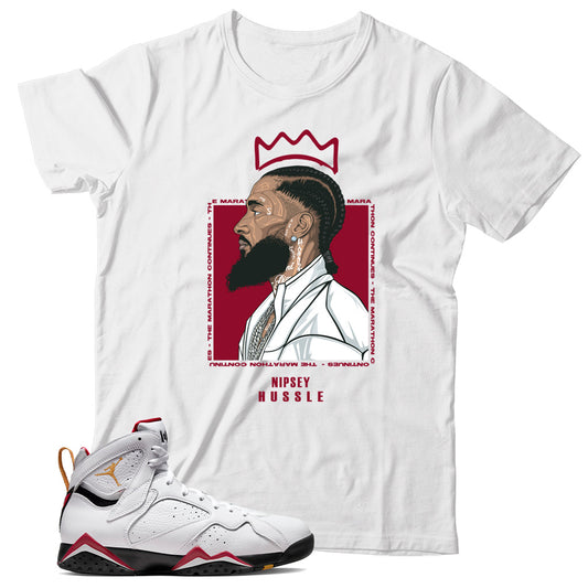 Jordan 7 Cardinal shirt