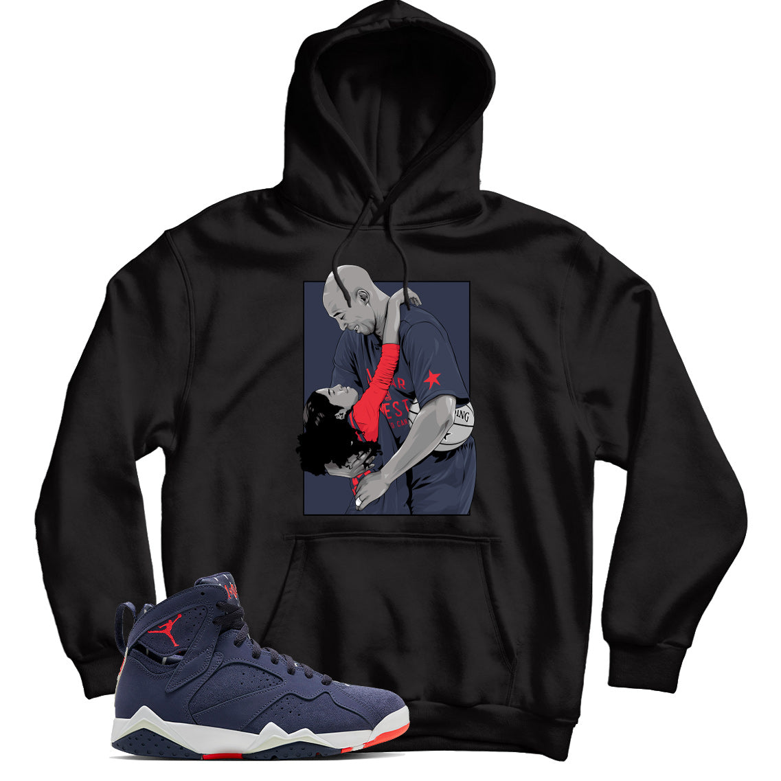 Jordan 7 Quai 54 hoodie