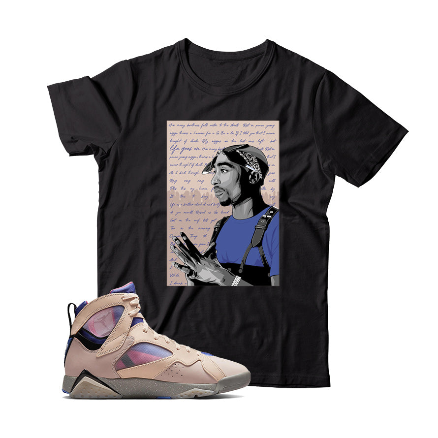 Jordan 7 Sapphire shirt