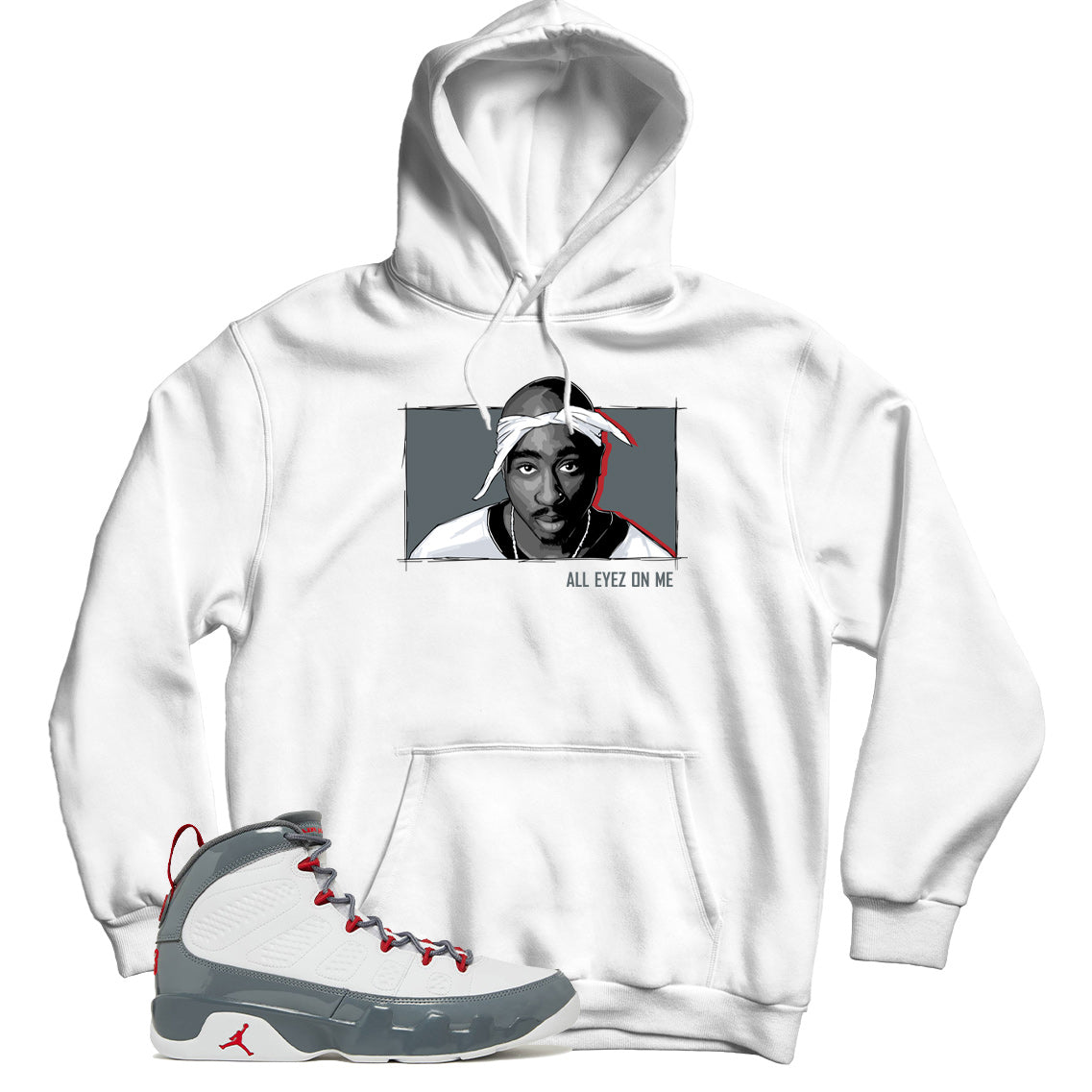 Jordan 9 Fire Red hoodie