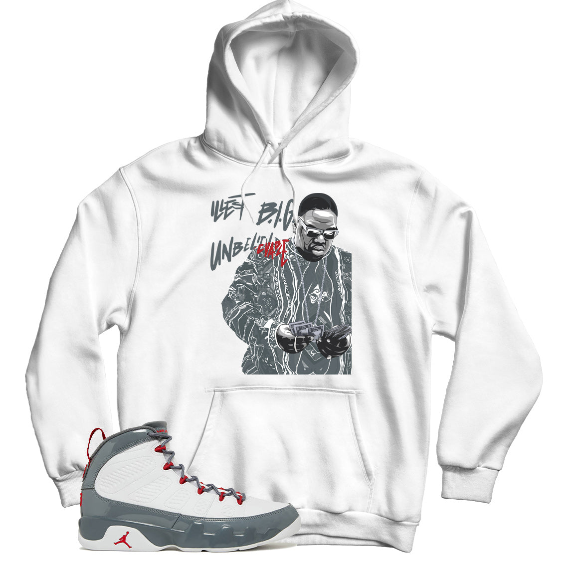 Jordan 9 Fire Red hoodie