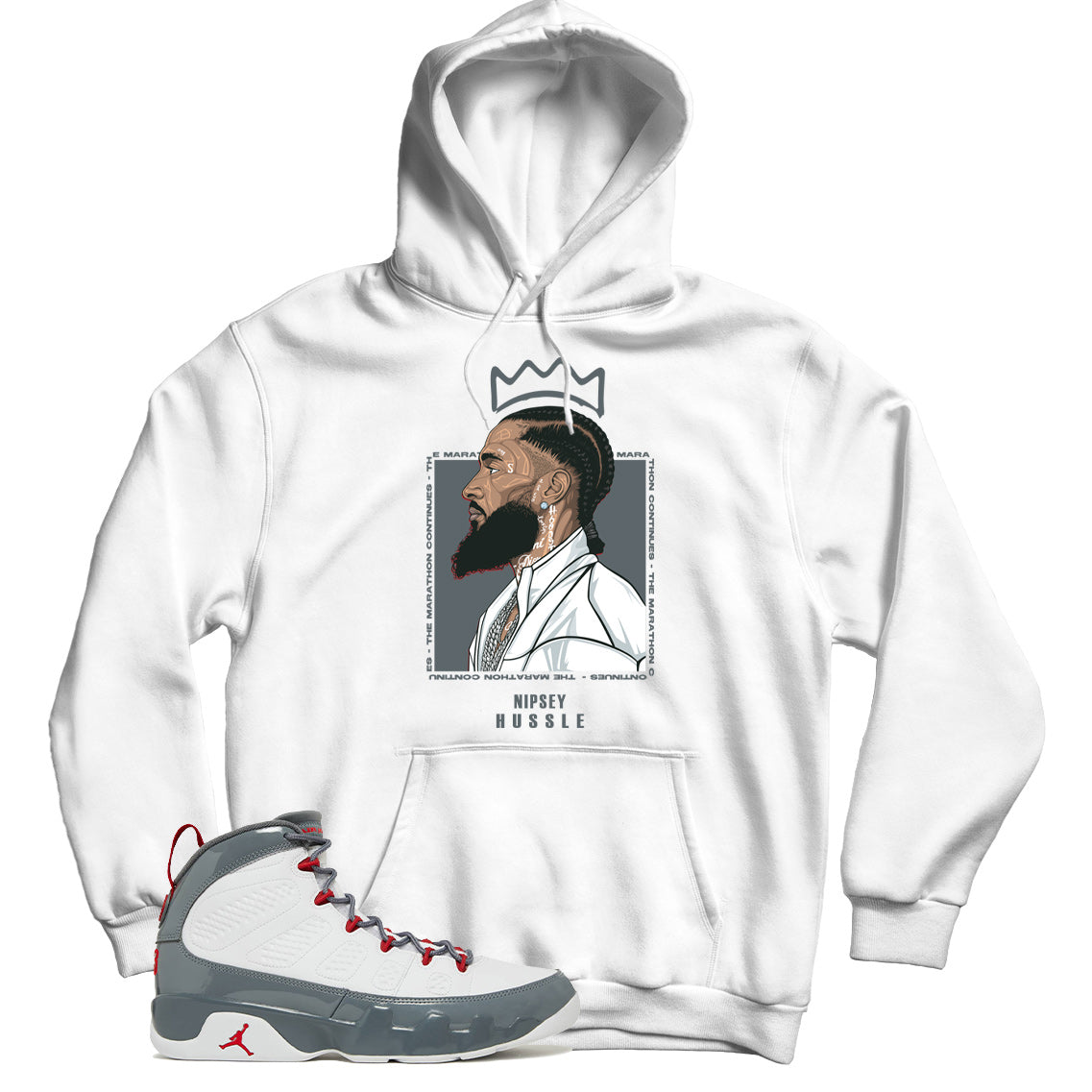 Jordan 9 Fire Red hoodie