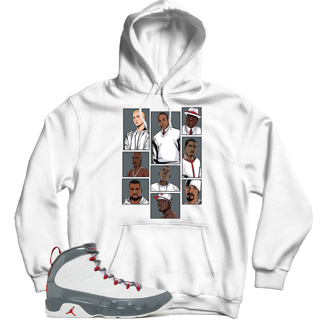 Jordan 9 Fire Red hoodie