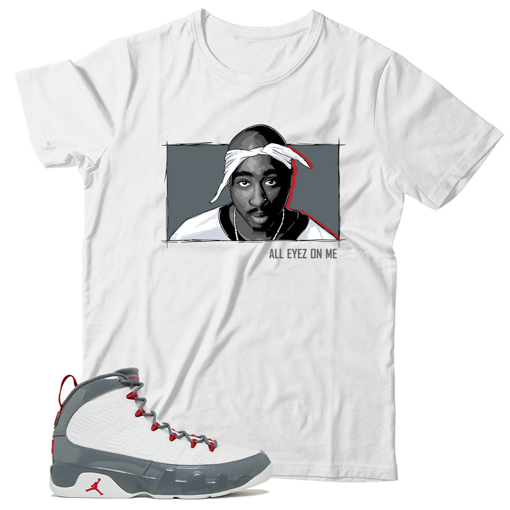 Jordan 9 Fire Red shirt