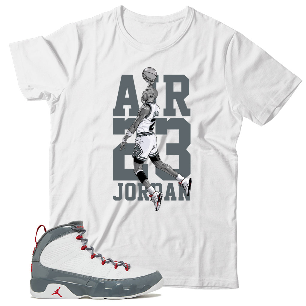 Jordan 9 Fire Red shirt