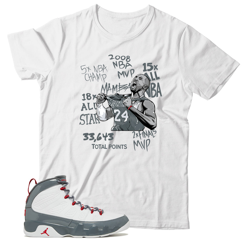 Jordan 9 Fire Red shirt