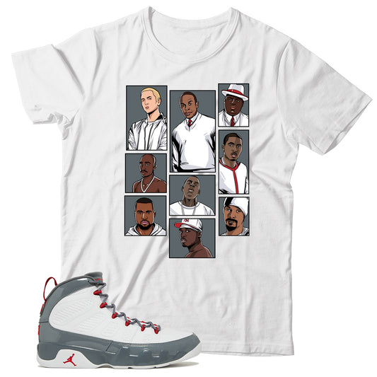 Jordan 9 Fire Red shirt