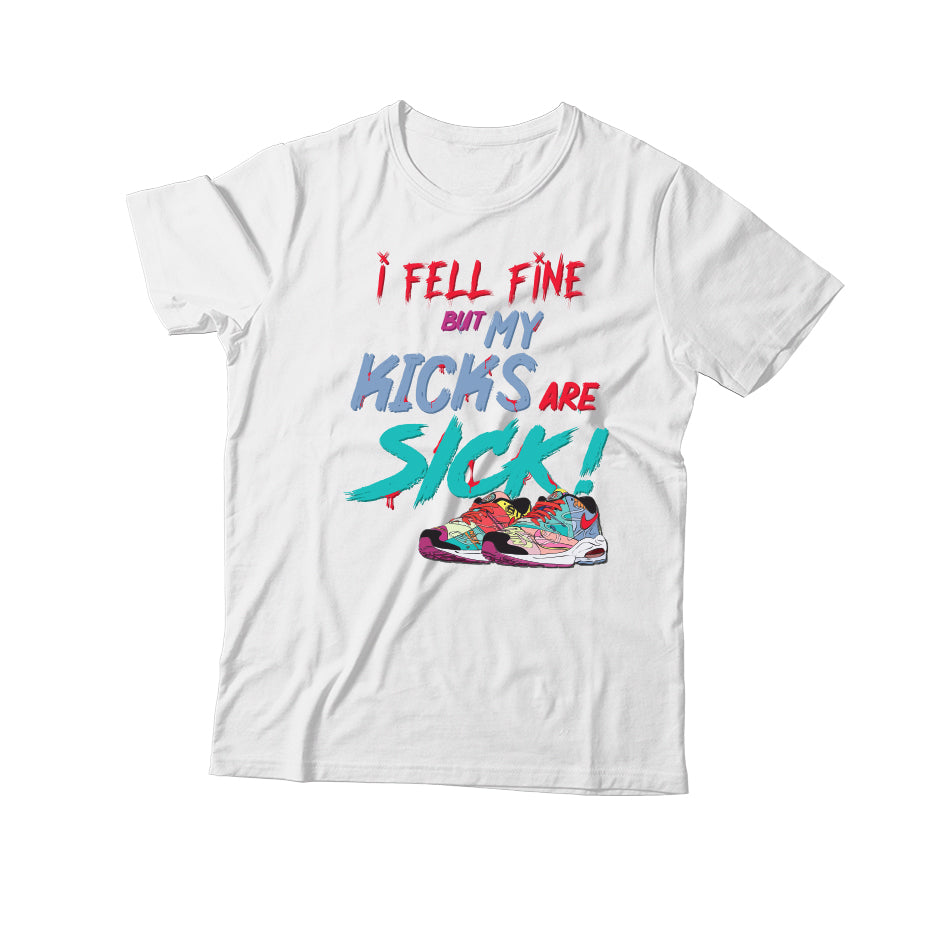 I Feel Fine Short Sleeve Crewneck T-Shirt - White/Black