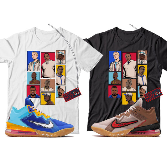 Rap T-Shirt Match Lebron 18 Low Wile E. vs Roadrunner Space Jam