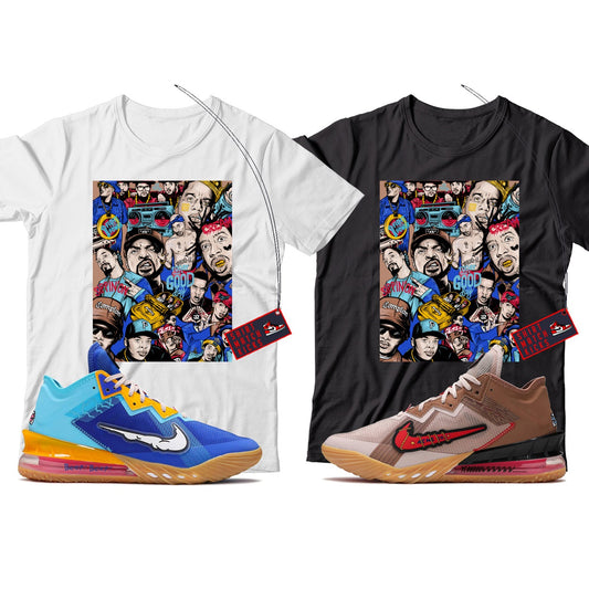 Rap(2) T-Shirt Match Lebron 18 Low Wile E. vs Roadrunner Space Jam