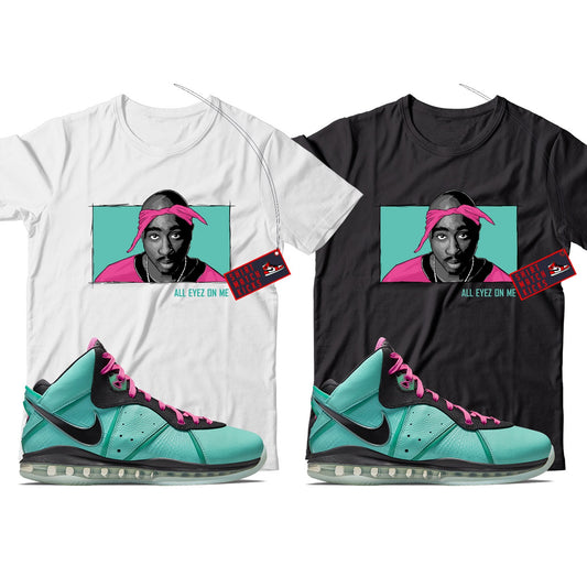 2 Pac T-Shirt Match LeBron 8 South Beach