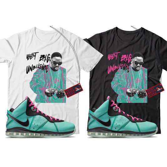 Biggie T-Shirt Match LeBron 8 South Beach