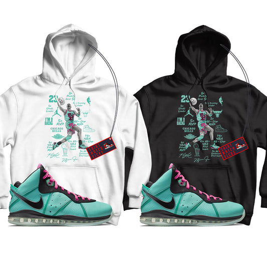 MJ(2) Hoodie Match LeBron 8 South Beach