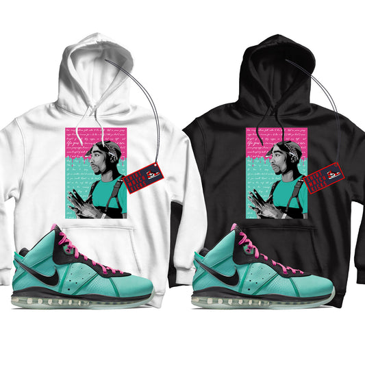 2 Pac(2) Hoodie Match LeBron 8 South Beach