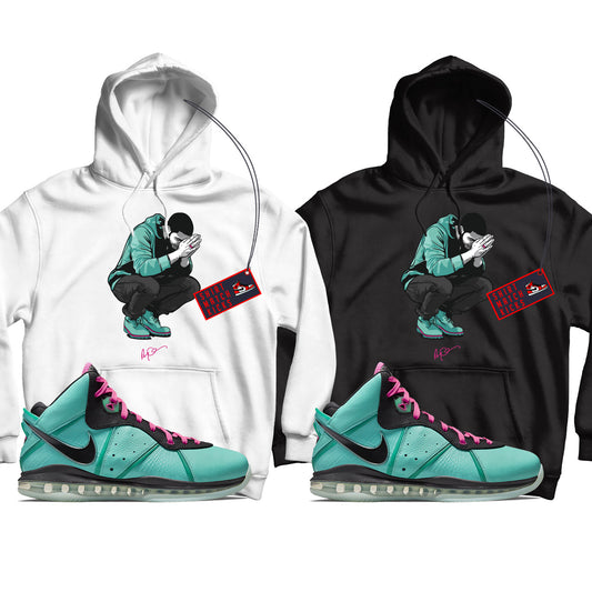 Drizzy Hoodie Match LeBron 8 South Beach