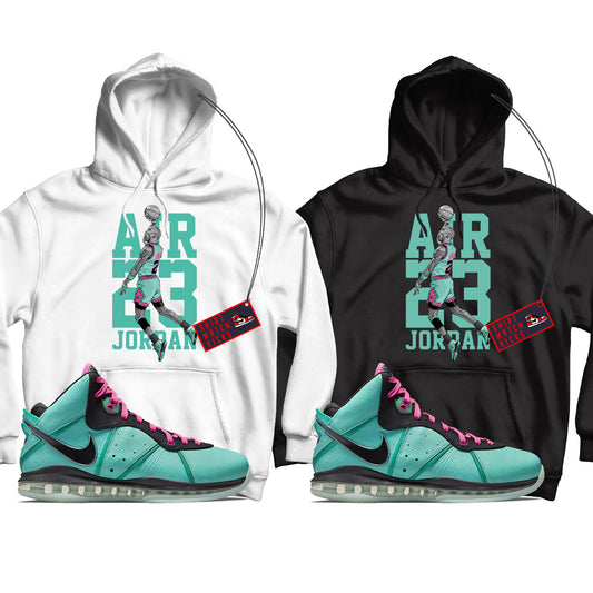 MJ Hoodie Match LeBron 8 South Beach