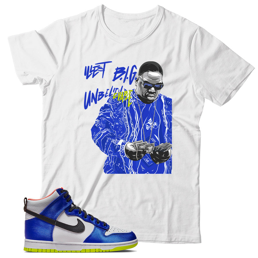 Dunk High Blue Satin shirt