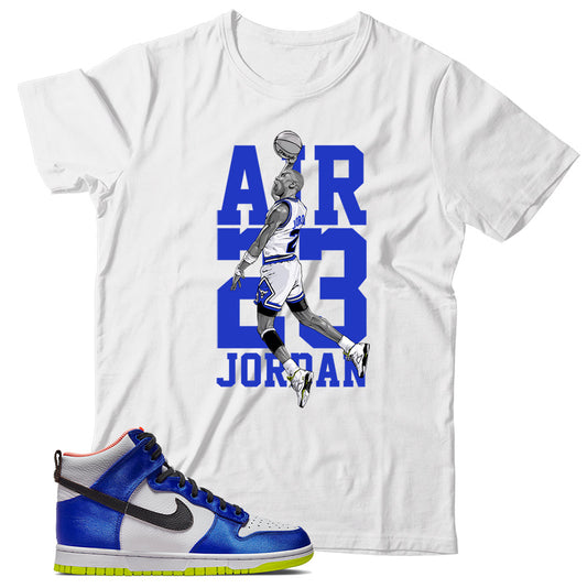 Dunk High Blue Satin shirt