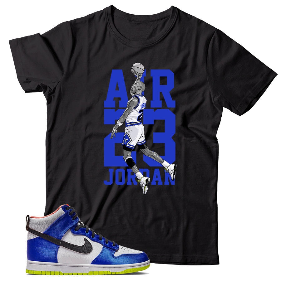 Dunk High Blue Satin shirt