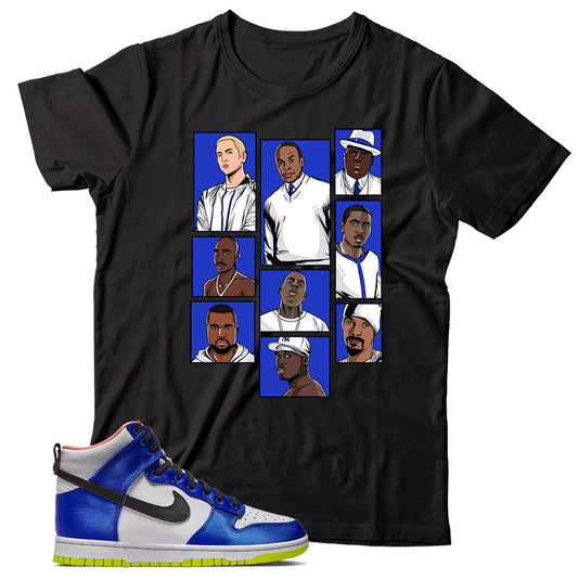 Dunk High Blue Satin shirt