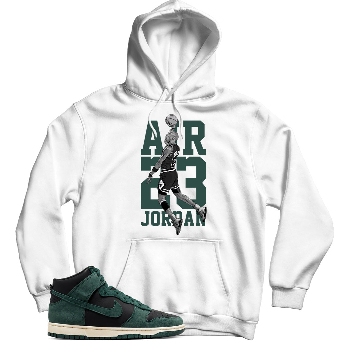 Nike Dunk High Faded Spruce hoodie