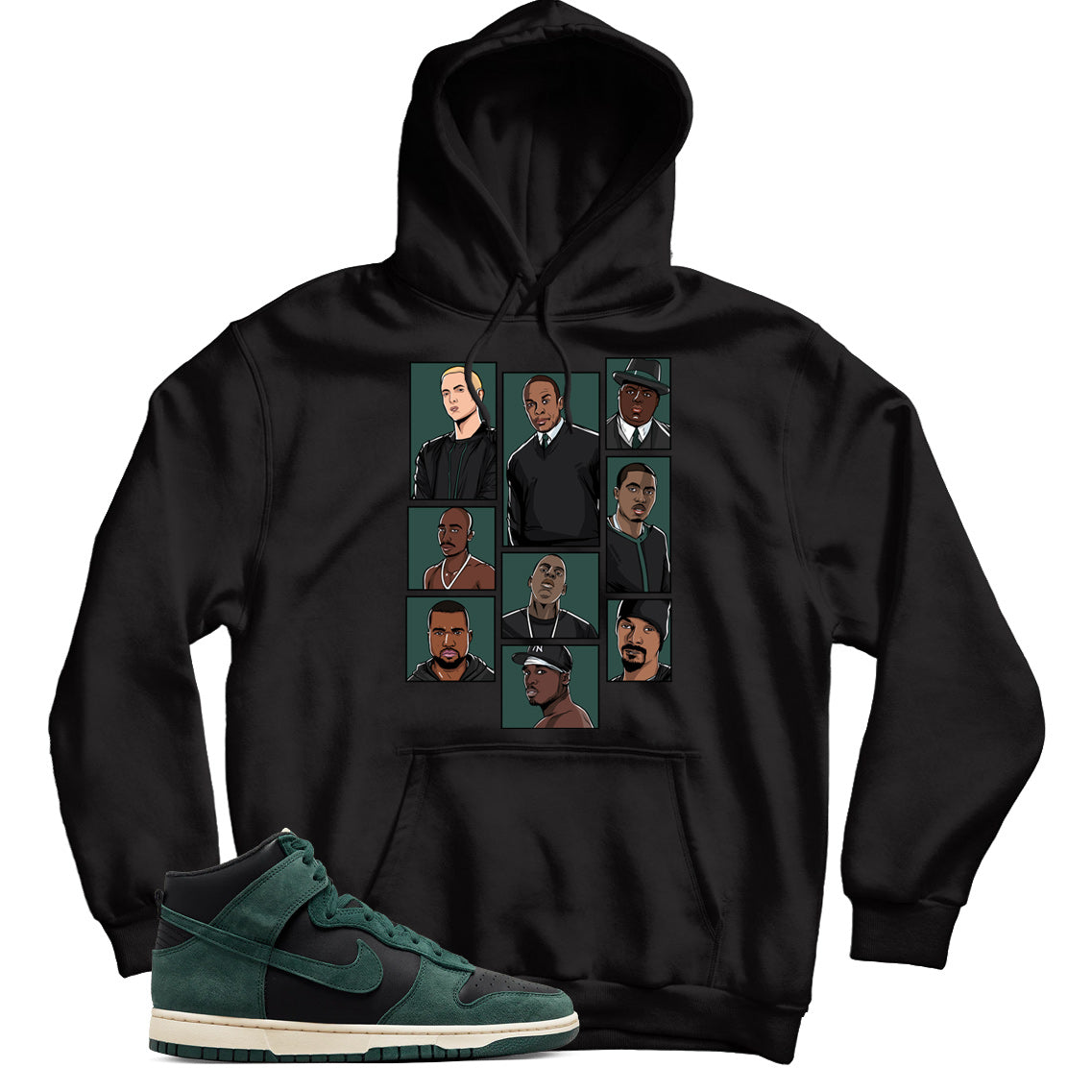 Dunk High Faded Spruce hoodie