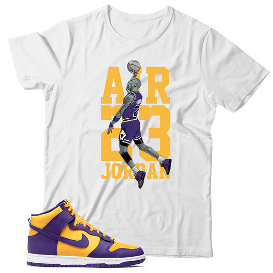 Dunk High Lakers shirt