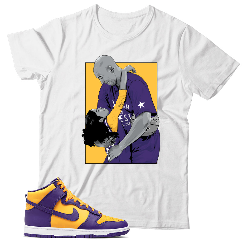 Dunk High Lakers shirt