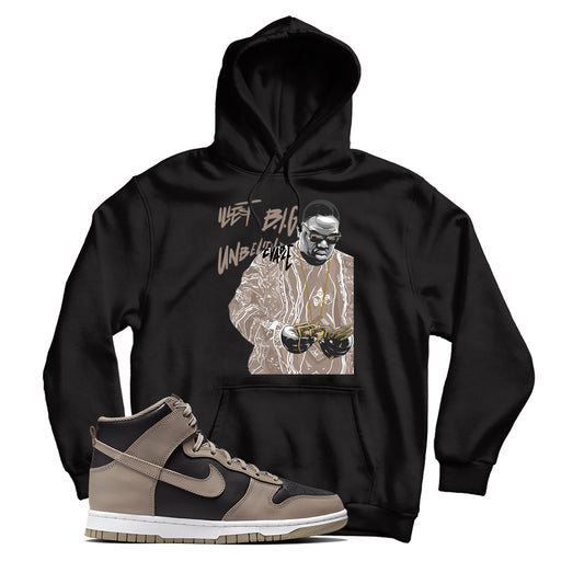 Biggie Hoodie Match Nike Dunk High Moon Fossil (Black)