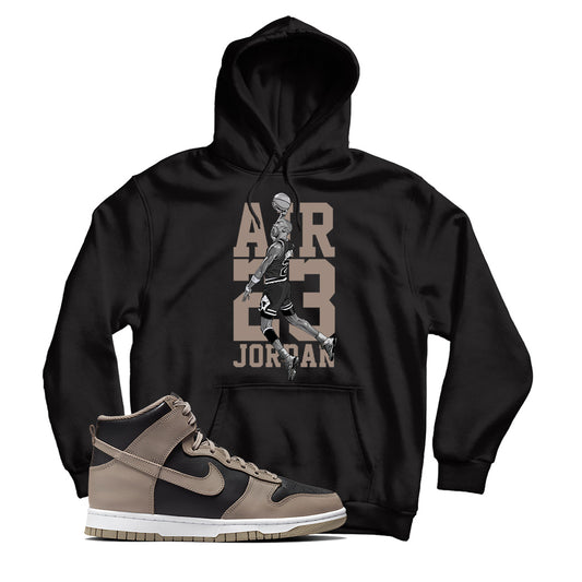 MJ Hoodie Match Nike Dunk High Moon Fossil (Black)