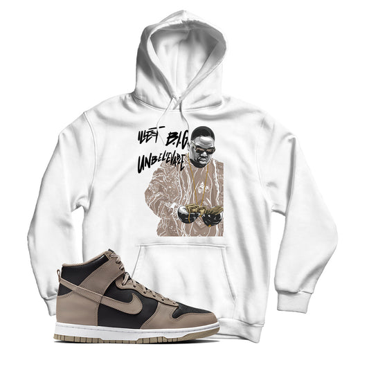 Biggie Hoodie Match Nike Dunk High Moon Fossil (White)