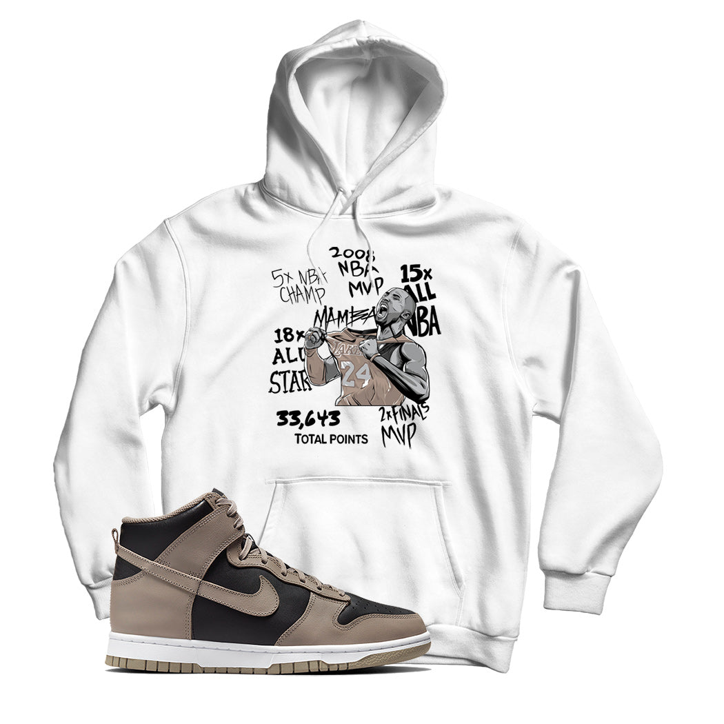 KB Hoodie Match Nike Dunk High Moon Fossil (White)