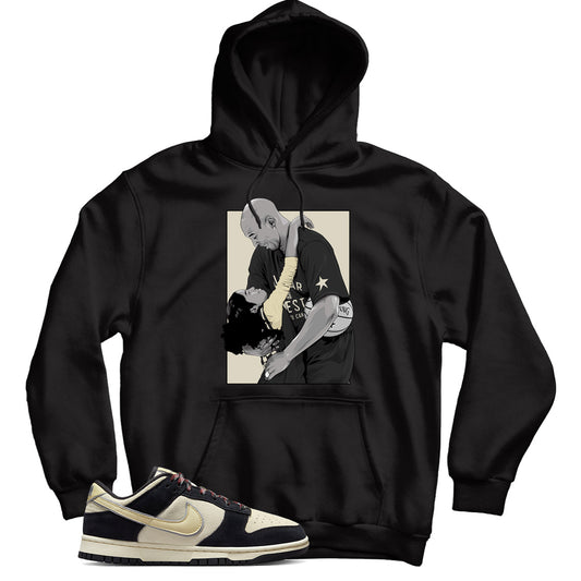 Nike Dunk Low Black Suede hoodie