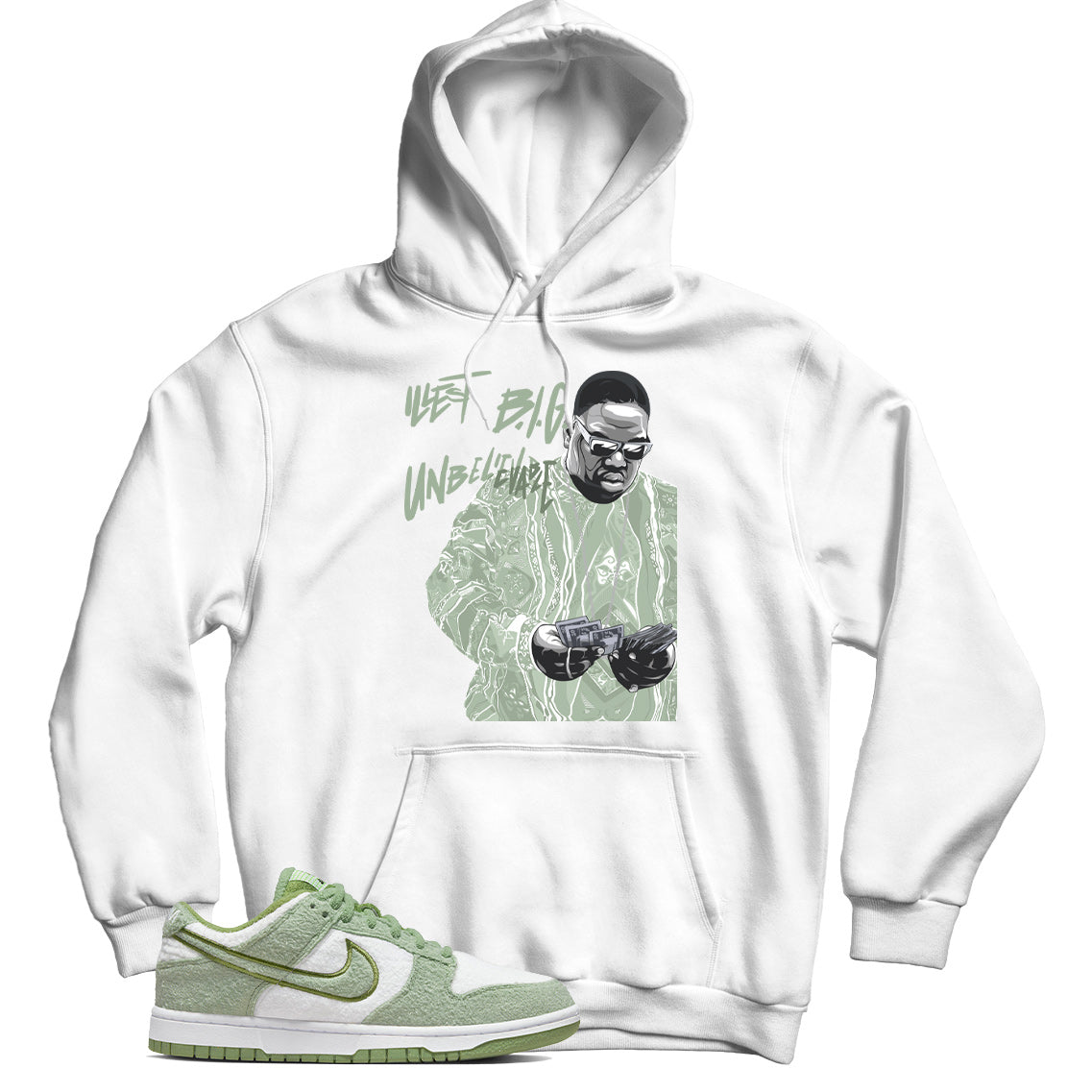 Nike Dunk Low Fleece Honeydew hoodie